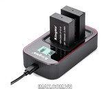 Bộ 2 pin 1 sạc đôi Ver 3 Kingma cho Canon LP-E12