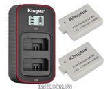 Bộ 2 pin 1 sạc đôi Ver 3 Kingma cho Canon LP-E5