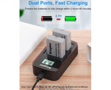 Bộ 2 pin 1 sạc đôi Ver 3 Kingma cho Canon LP-E5