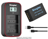 Bộ 2 pin 1 sạc đôi Ver 3 Kingma cho Fujifilm NP-T125