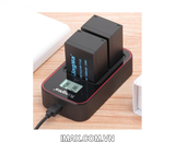 Bộ 2 pin 1 sạc đôi Ver 3 Kingma cho Fujifilm NP-T125