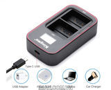 Bộ 2 pin 1 sạc đôi Ver 3 Kingma cho Fujifilm NP-T125