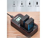 Bộ 2 pin 1 sạc đôi Kingma cho Fujifilm NP-W126 Ver 3