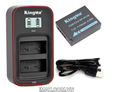 Bộ 2 pin 1 sạc đôi Kingma cho Fujifilm NP-W126 Ver 3