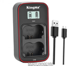 Bộ 2 pin 1 sạc đôi Kingma cho Fujifilm NP-W235 Ver 3