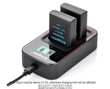 Bộ 2 pin 1 sạc đôi Ver 3 Kingma cho Nikon EN-EL14