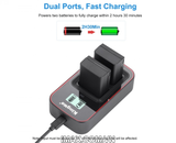 Bộ 2 pin 1 sạc đôi Ver 3 Kingma cho Nikon EN-EL25