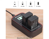 Bộ 2 pin 1 sạc đôi Ver 3 Kingma cho Nikon EN-EL25