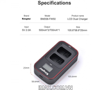 Pin Sạc đôi Ver 3 Kingma cho Sony NP-FW50