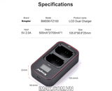 Bộ 2 pin 1 sạc đôi Ver 3 Kingma cho Sony NP-FZ100