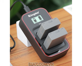 Bộ 2 pin 1 sạc đôi Ver 3 Kingma for Olympus BLN-1