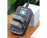 Bộ 2 pin 1 sạc đôi Ver 3 Kingma for Olympus BLS1/BLS5