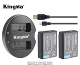 Bộ 2 pin 1 sạc máy ảnh Kingma cho Canon LP-E10