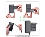 Bộ 2 pin và 1 sạc đôi Ravpower for Fujifilm NP-W126S