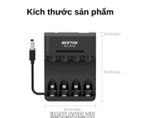 Bộ 4 pin AA-800mWh + sạc AA & AAA Beston C8022B Ni-Mh 2.4V