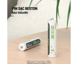 Bộ 4 pin AAA-500mWh + sạc AA & AAA Beston C8022B Ni-Mh 2.4V