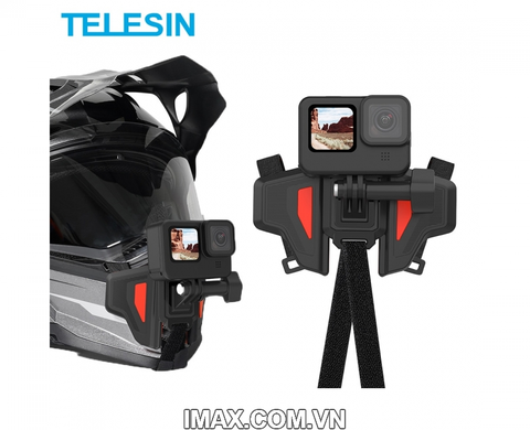 Bộ gắn GoPro và Action Cam lên cằm mũ bảo hiểm Fullface Telesin