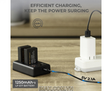 Bộ 2 pin 1 sạc đôi máy ảnh K&F Concept cho Canon LP-E17 1250mAh - KF28.0014