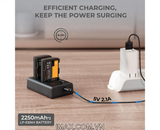 Bộ pin sạc máy ảnh K&F Concept LP-E6NH 2250mAh - KF28.0021