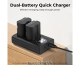 Bộ pin sạc máy ảnh K&F Concept NP-W235 2200mAh - KF28.0018