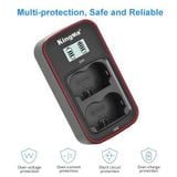 Bộ 2 pin 1 sạc đôi Kingma cho Fujifilm NP-W235 Ver 3