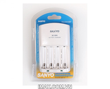 Bộ sạc Sanyo NiMH 4 viên AA hoặc AAA