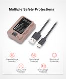 Pin máy ảnh Kingma sạc lại trực tiếp USB-C cho Sony NP-FZ100