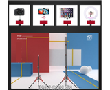 Chân đèn Beike Red Light Stands AR-189, cao 189cm thu gọn