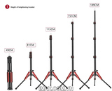 Chân đèn Beike Red Light Stands AR-189, cao 189cm thu gọn