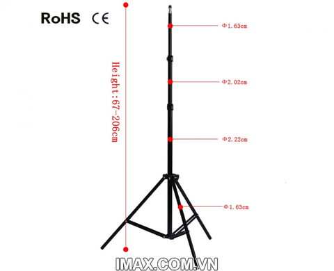 Chân đèn Ciya A-210, cao 210cm