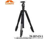 Chân máy ảnh Coman TK-287+CV-1