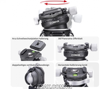 Chân máy ảnh Coman Zero X, Carbon