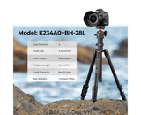 Chân máy ảnh K&F Concept K234A0+BH-28L - KF09.101V1