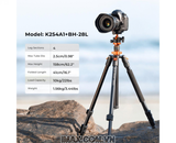Chân máy ảnh K&F Concept K254A1+BH-28L - KF09.084V3