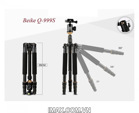 Chân máy ảnh Tripod/ Monopod Beike Q999S + Q02 New