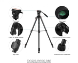 Chân máy ảnh Yunteng VCT-999RM, cao 2.06m