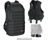 Combo Balo máy ảnh Lowepro Protactic 350AW II + Áo Phóng Viên + Đai