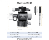 Đầu Ball K&F Concept FH-01 Xám đen - KF31.048