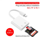Đầu đọc thẻ 2 in 1 TF, SD cho Iphone, Ipad