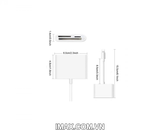 Đầu đọc thẻ 3 in 1 TF, SD, CF cho Iphone, Ipad