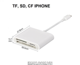 Đầu đọc thẻ 3 in 1 TF, SD, CF cho Iphone, Ipad