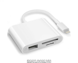 Đầu đọc thẻ TF, SD, USB- C cho Iphone, Ipad