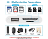 Đầu đọc thẻ TF, SD, USB- C cho Iphone, Ipad