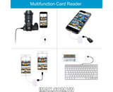 Đầu đọc thẻ TF, SD, USB- C cho Iphone, Ipad