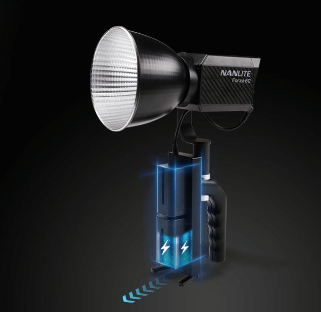 Đèn LED NanLite Forza 60 - tích hợp giá gắn pin NPF