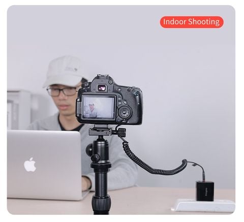 Giả pin Kingma USB-C to Canon LP-E6 dummy battery