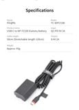 Giả pin Kingma USB-C to Sony NP-FZ100 dummy battery