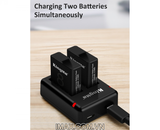 Bộ 2 pin 1 sạc đôi Kingma for GoPro Hero 8 Black, Hero 7/6 Action Cameras KIT-GP8-BM042