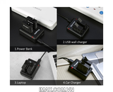 Sạc đôi Kingma for GoPro Hero 8 Black, Hero 7/6 Action Cameras KIT-GP8-BM042