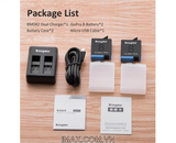 Bộ 1 pin 1 sạc đôi Kingma for GoPro Hero 8 Black, Hero 7/6 Action Cameras KIT-GP8-BM042